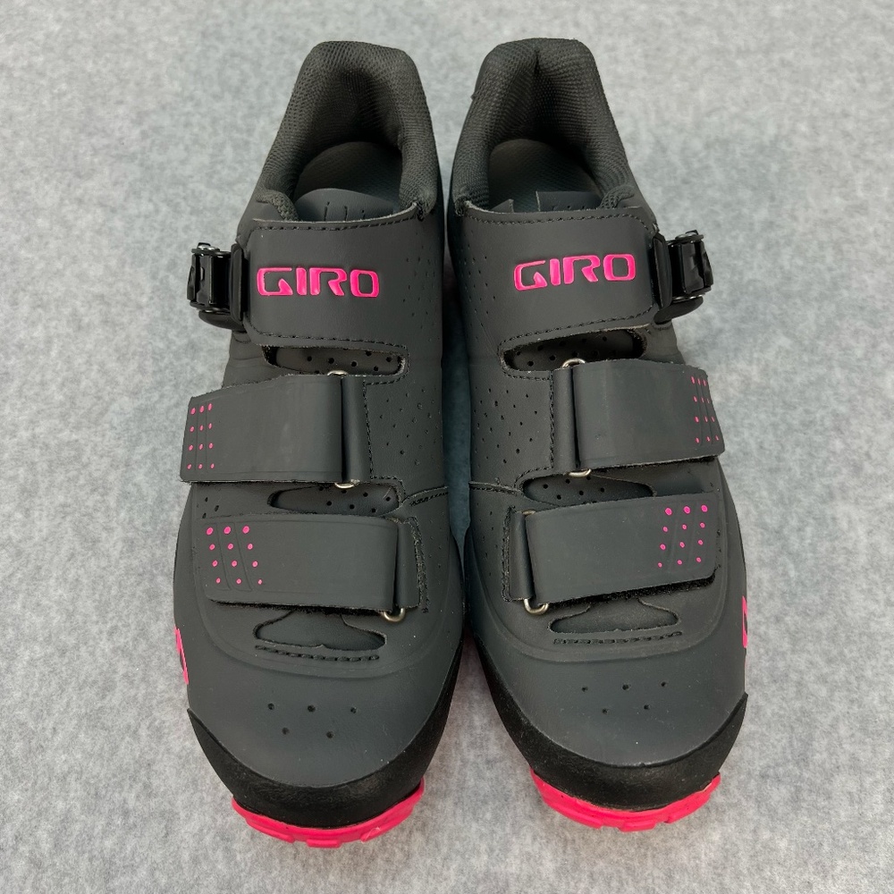 Giro Manta Biking Cycling Shoes Clipless SPD Grey Pink Cleats Women US 8.5 EU 40 - Picture 11 of 16